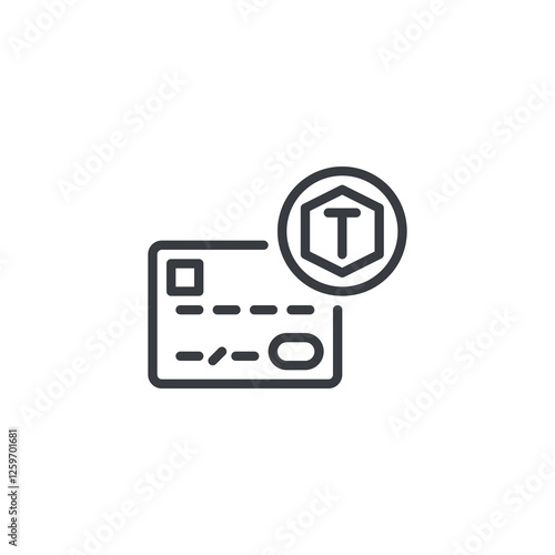 Tokenization line icon