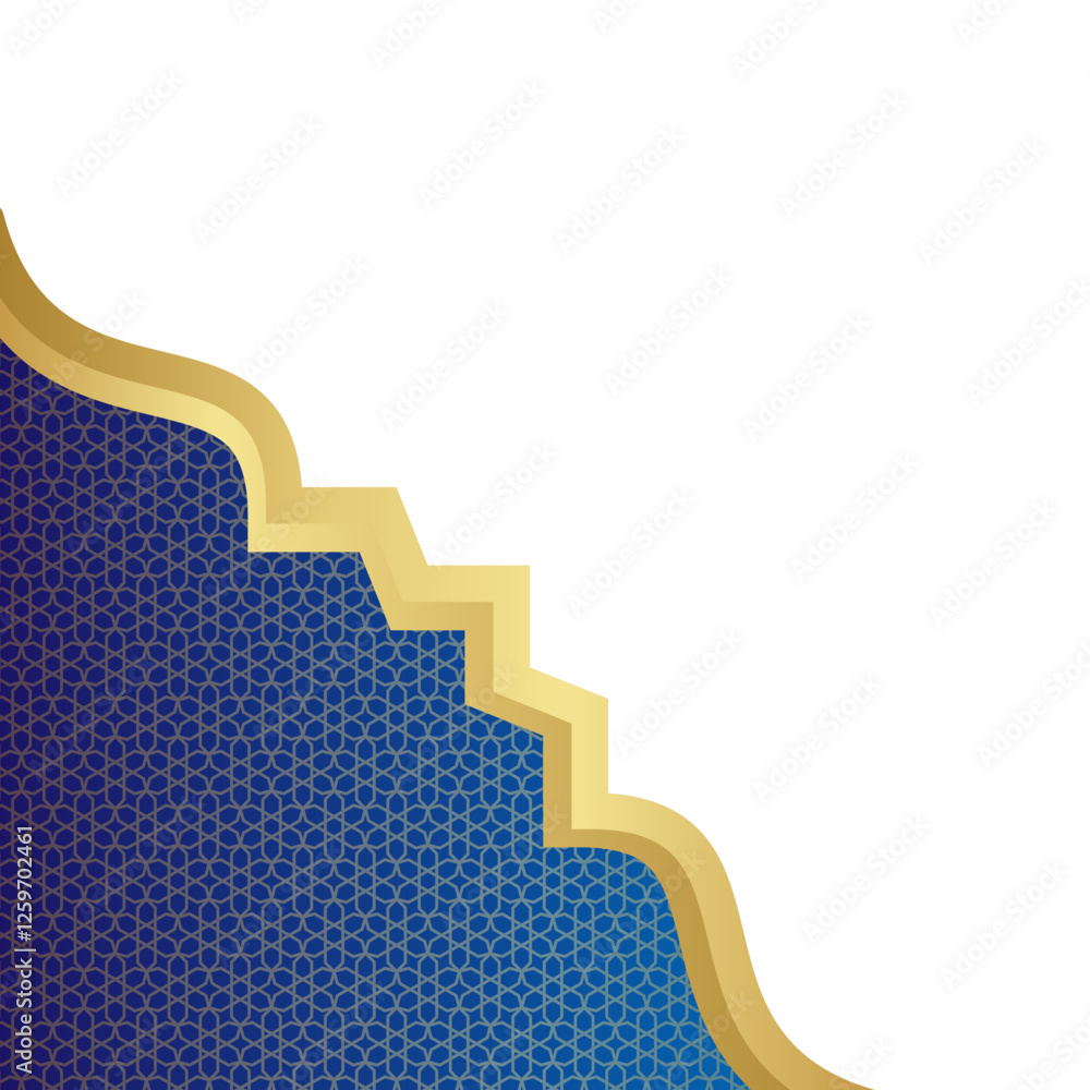 Fototapeta premium Elegant Islamic Corner Decoration with Pattern