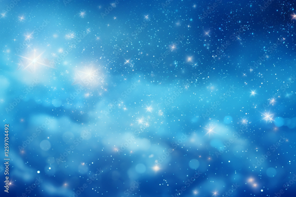 Fototapeta premium Enchanting Twilight: Dreamy Twinkle Starry Night