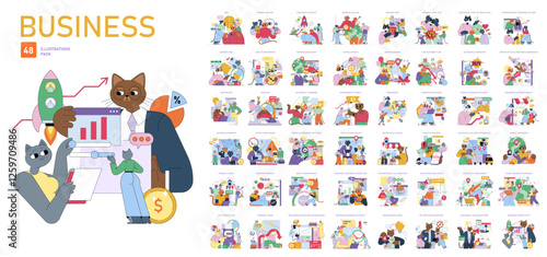 Business. Flat Vector Illustration
