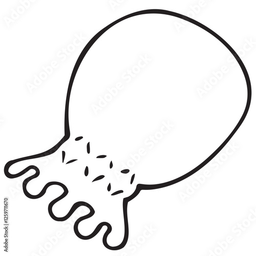 cute scratching mittens for newborns, tiny mittens for children s hands for safety, cute children s black and white vector coloring, line art, outline