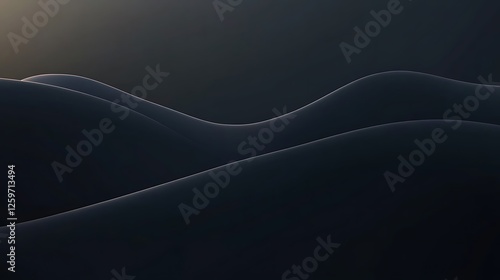 Dark hills sunset landscape background