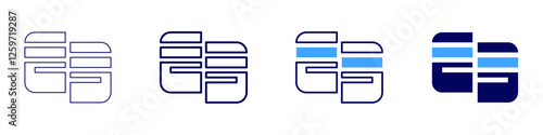 Digital wallet integration icon in 4 different styles. Thin Line, Line, Bold Line, Duotone. Duotone style. Editable stroke
