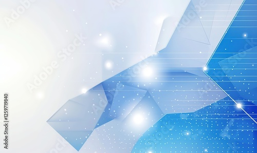 Wallpaper Mural A blue abstract triangular geometric background for posters, promotions, or PowerPoint presentations related to high-tech, futuristic themes, or data-centric topics. Torontodigital.ca