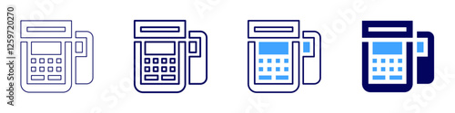 Online payment gateways icon in 4 different styles. Thin Line, Line, Bold Line, Duotone. Duotone style. Editable stroke