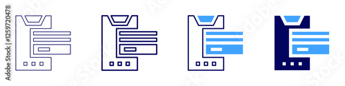 Payment acceptance solutions icon in 4 different styles. Thin Line, Line, Bold Line, Duotone. Duotone style. Editable stroke