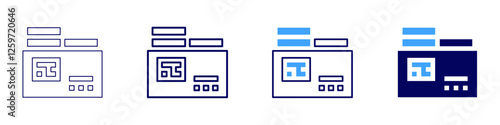 Payment authorization icon in 4 different styles. Thin Line, Line, Bold Line, Duotone. Duotone style. Editable stroke
