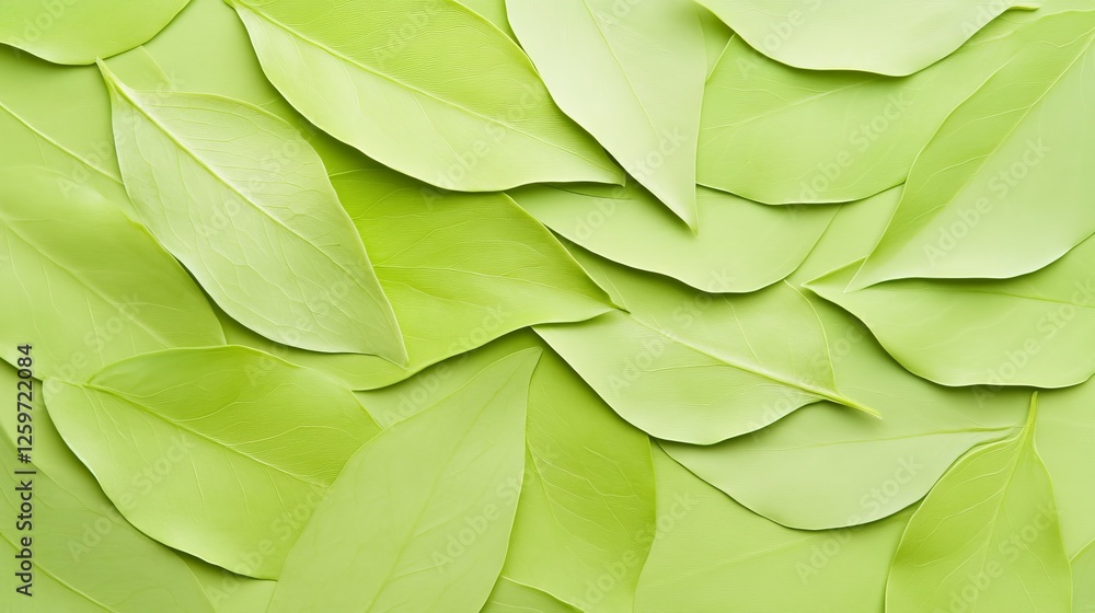 Obraz premium Lush Green Leaves Layered Together Creating a Fresh Natural Texture for Background Use