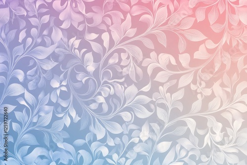 Delicate floral patterns blend seamlessly with soft pastel hues,