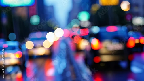 Wallpaper Mural City Lights Blur Torontodigital.ca