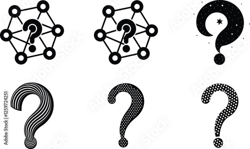 Question Mark Icons Network, Mystery, Style, Design, Symbols
