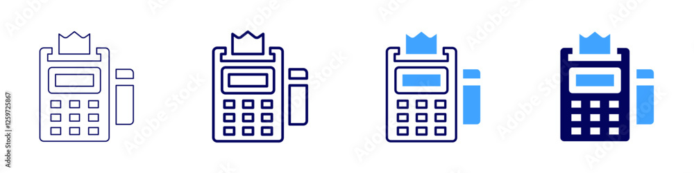 Payment process optimization icon in 4 different styles. Thin Line, Line, Bold Line, Duotone. Duotone style. Editable stroke Payment process optimization icon in 4 different styles. Thin Line, Line, Bold Line, Duotone. Duotone style. Editable stroke