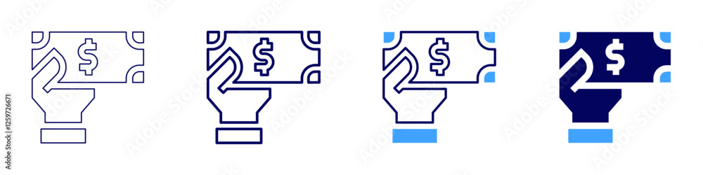 Payment receipt generation icon in 4 different styles. Thin Line, Line, Bold Line, Duotone. Duotone style. Editable stroke Payment receipt generation icon in 4 different styles. Thin Line, Line, Bold Line, Duotone. Duotone style. Editable stroke
