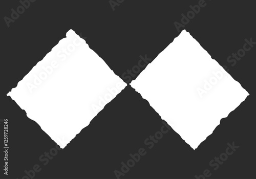 Trozo de papel rasgado en fondo negro