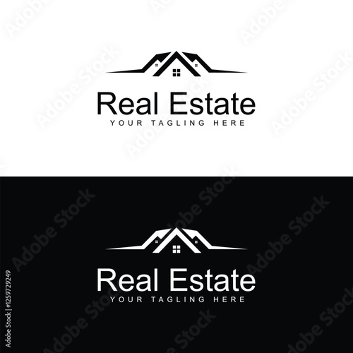 Real estate logo design for human habitation