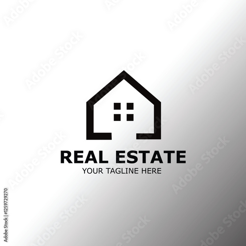Real estate logo design for human habitation