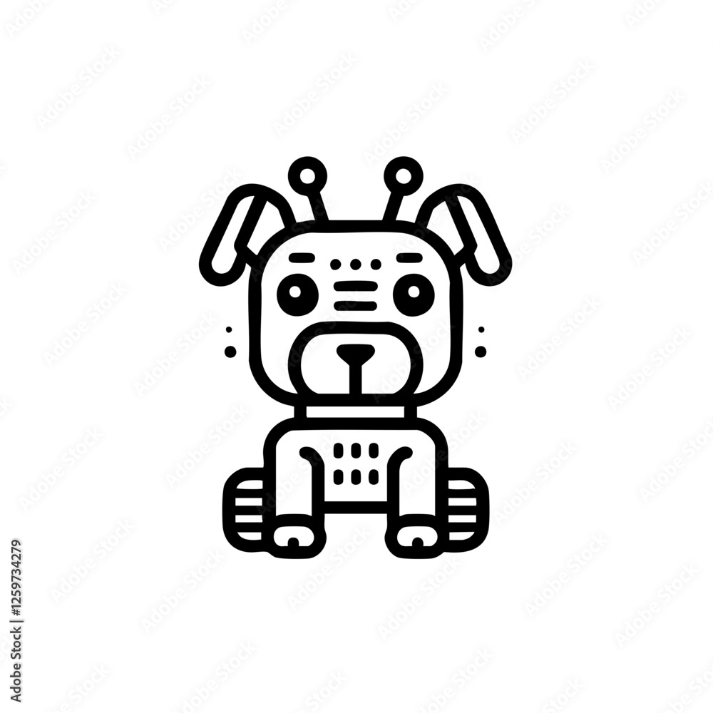 Futuristic animal robot vector illustration with a sleek and modern design. Perfect for sci-fi projects, branding, merchandise, and digital art. Futuristic animal robot vector illustration with a sleek and modern design. Perfect for sci-fi projects, branding, merchandise, and digital art.