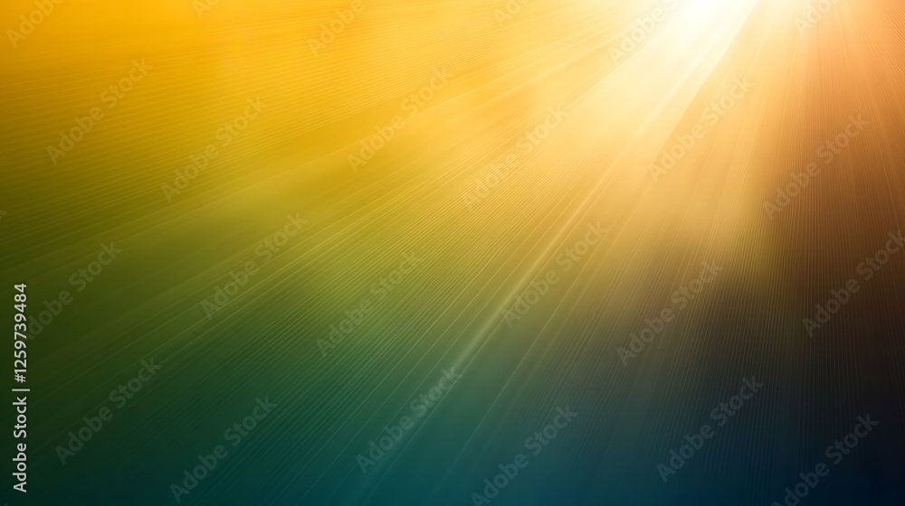 Golden rays, dark background, abstract Golden rays, dark background, abstract
