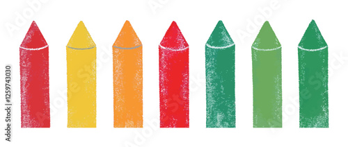 カラフルな色鉛筆のイラスト　生成AI