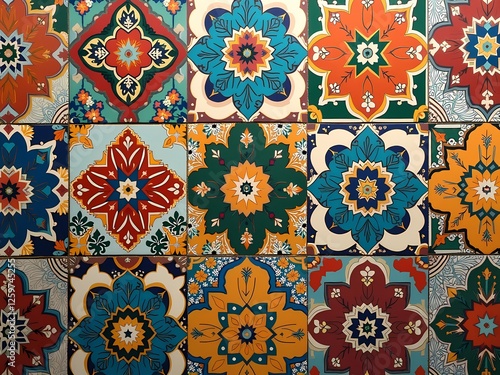 Vibrant Tile Patterns: A Colorful Symphony of Design