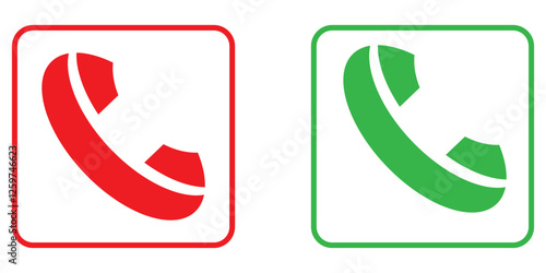 Phone call icon set, Variety Design. Ringing phone simple icon set. Smartphone ringing. Phone sign. Vector illustration.