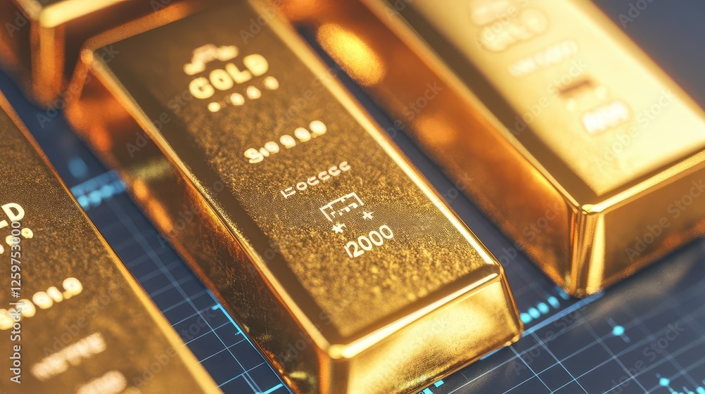 Close-up of gold bars highlighting wealth and investment potential. Ideal for finance and luxury themed projects. Close-up of gold bars highlighting wealth and investment potential. Ideal for finance and luxury themed projects.
