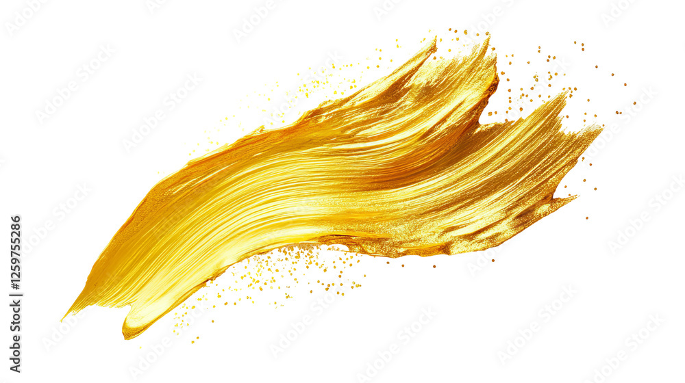 Fototapeta premium Abstract Gold Splatter, Glitter, Golden Stroke