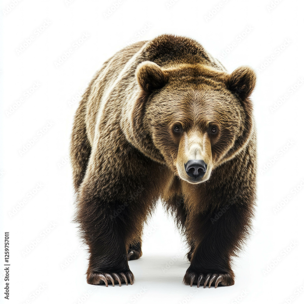 Obraz premium Brown Bear Isolated