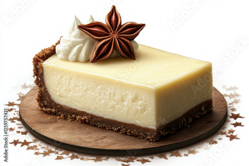 Cheesecake Slice Isolated