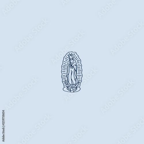 THESE HIGH QUALITY MOTHER MARIA VECTOR FOR USING VARIOUS TYPES OF DESIGN WORKS LIKE T-SHIRT, LOGO, TATTOO AND HOME WALL DESIGN