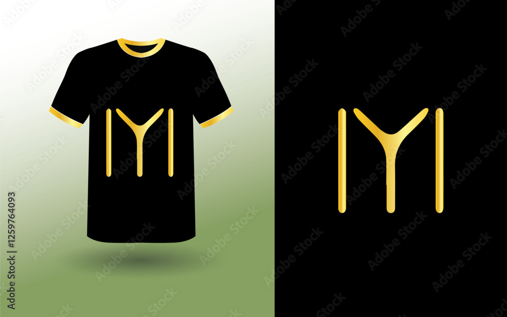 Fototapeta premium T-shirt Sport Design Template, T-shirt Mockup Abstract Grunge Sport Jersey Design For Cricket, Football Soccer, Racing, Sports, Running Soccer Jersey. Uniform Front View