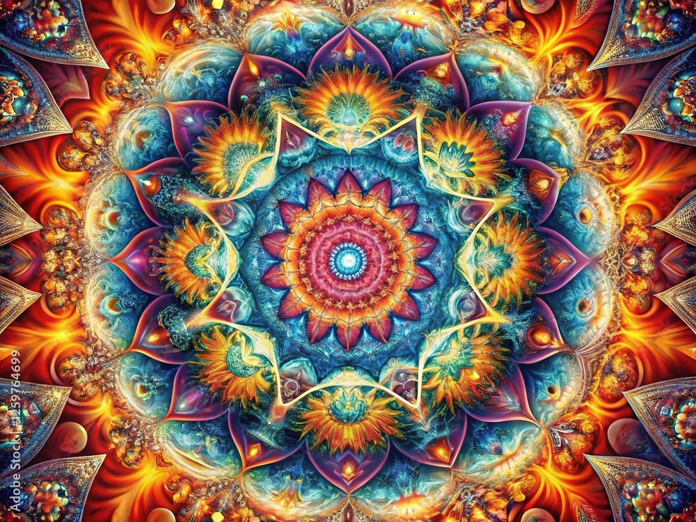 Enchanting Abstract Canvas of Intricate Patterns and Harmonious Hues Enchanting Abstract Canvas of Intricate Patterns and Harmonious Hues
