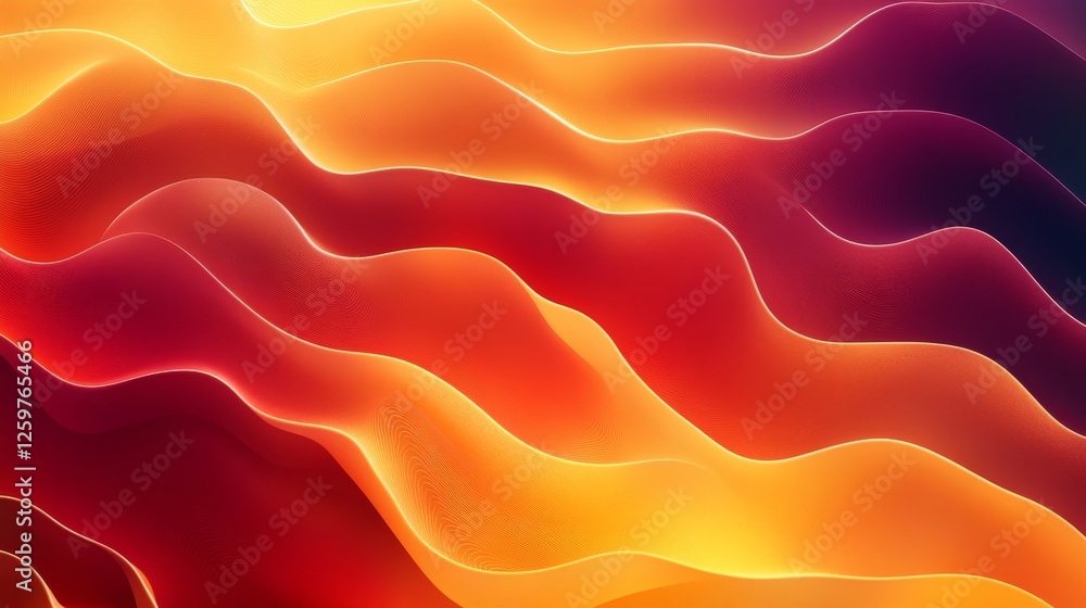 Obraz premium High-resolution abstract background in warm tones. Featuring gradient transitions and fluid shapes. Emphasizing clarity and depth. Ideal for high-quality visuals and digital displays.
