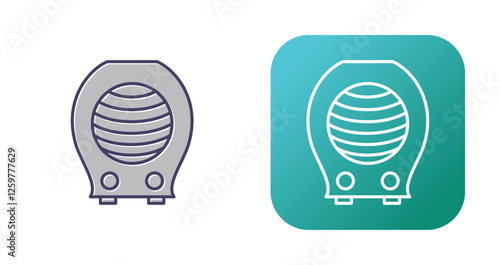 Fan Heater Vector Icon