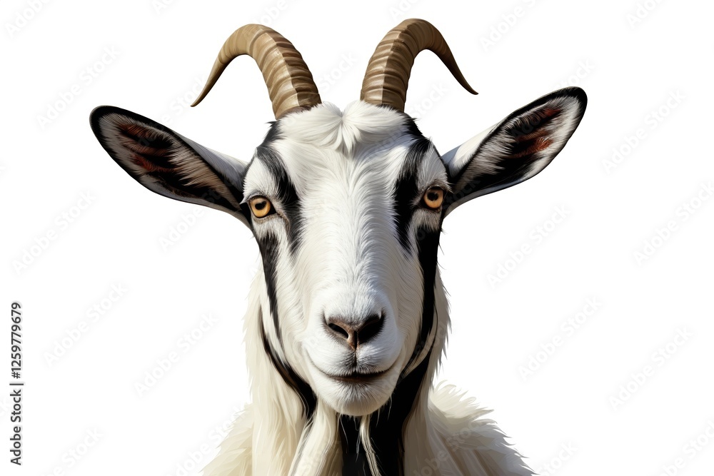 there is a goat with long horns and a white face there is a goat with long horns and a white face