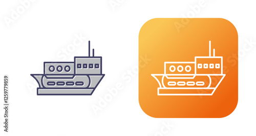 Delivery Ship Vector Icon