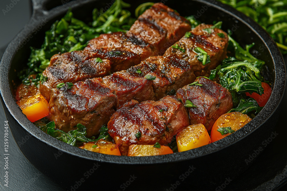 A high-quality photograph showcasing an assortment of fresh, nutrient-rich foods, including fish, leafy greens, and vibrant vegetables, arranged on a wooden table A high-quality photograph showcasing an assortment of fresh, nutrient-rich foods, including fish, leafy greens, and vibrant vegetables, arranged on a wooden table