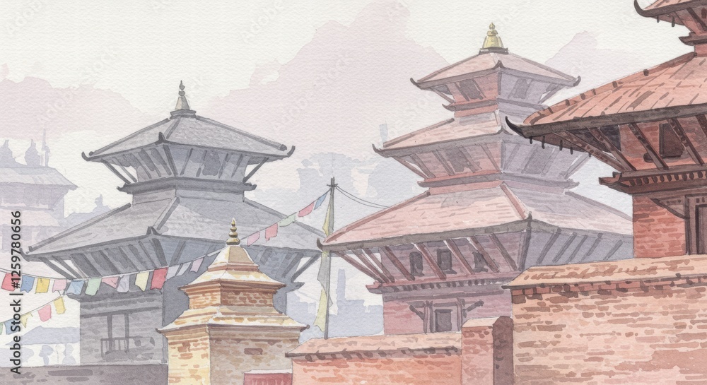 Mystical Nepal: A Vibrant Illustration of Culture and Nature Mystical Nepal: A Vibrant Illustration of Culture and Nature