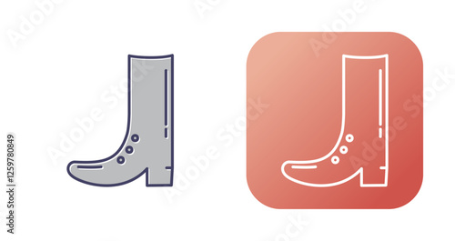 Cowboy Boot Vector Icon