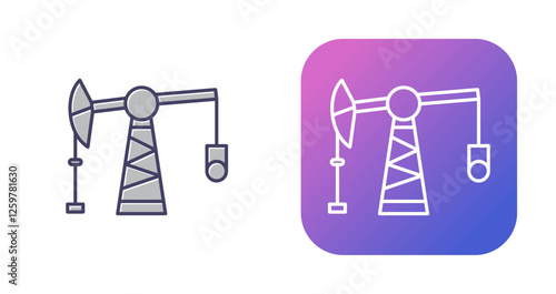 Pumpjack Vector Icon