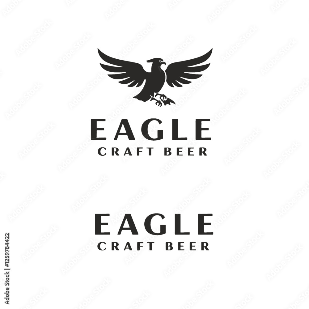 Obraz premium Eagle Logo for Craft Beer Branding Design and Marketing