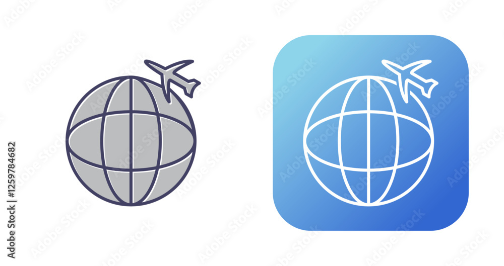 International Flights Vector Icon International Flights Vector Icon