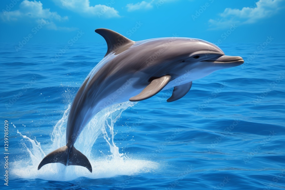 Fototapeta premium dolphin jumping out of the water