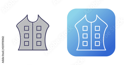 Bullet Proof Vest Vector Icon