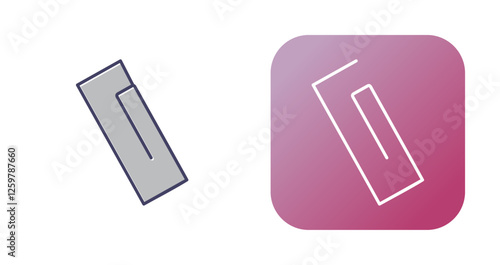 Paper Clip Vector Icon