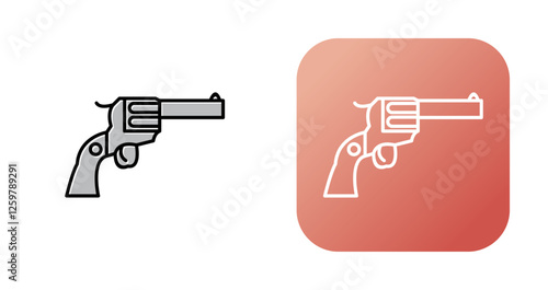 Revolver Vector Icon