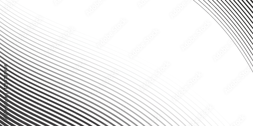Fototapeta premium Abstract white background from lines. Wavy line drawing . Design element. Vector illustration