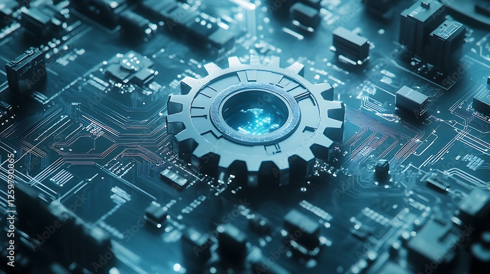 Fototapeta premium circuit board background