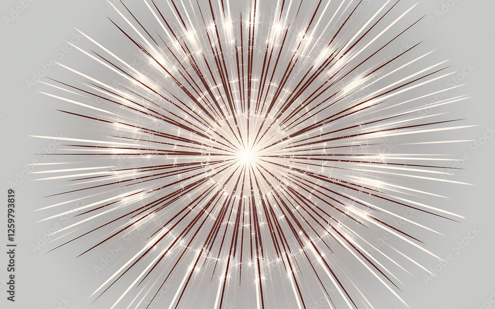 Fototapeta premium Sparkling Light Burst Glowing Rays Festive Radiance Abstract Background Design
