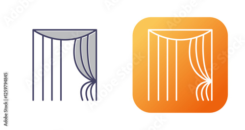 Curtains Vector Icon